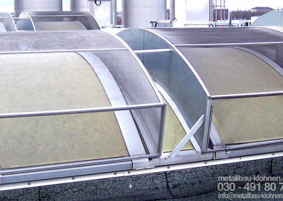 Aluminium Plexiglas Oberlichtkonstruktion Leichtbau